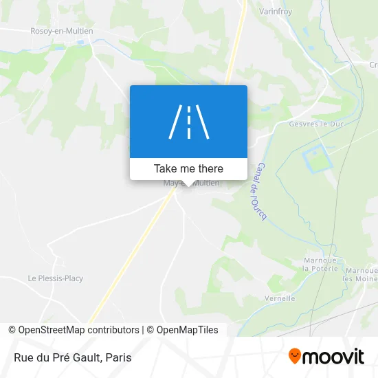 Rue du Pré Gault map