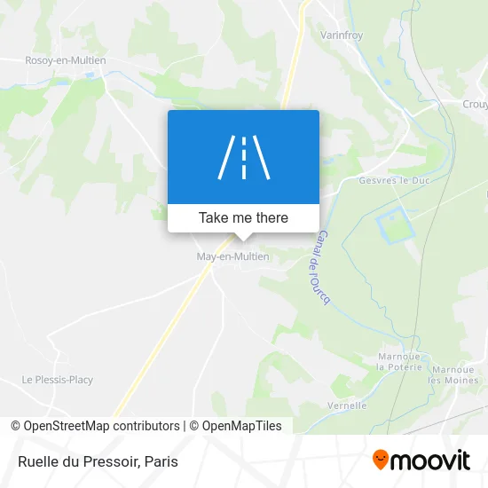 Mapa Ruelle du Pressoir