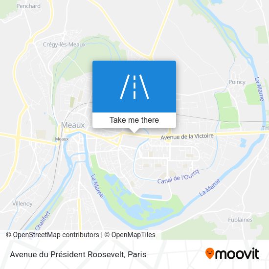 Avenue du Président Roosevelt map