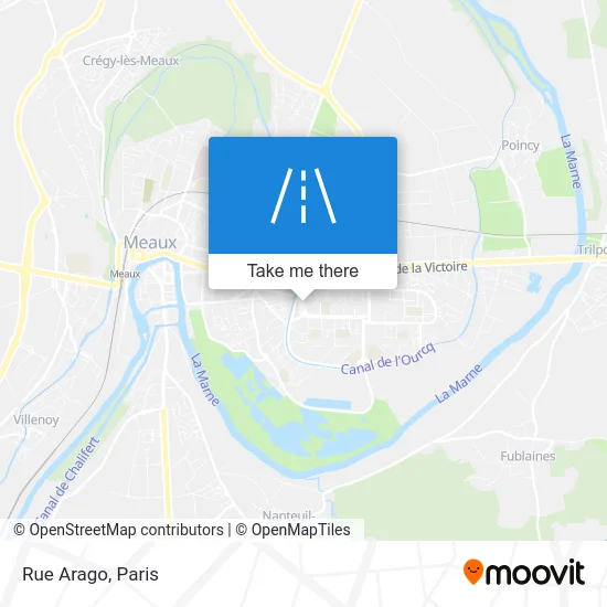 Rue Arago map
