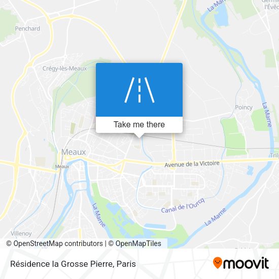 Résidence la Grosse Pierre map
