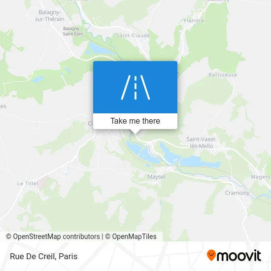 Rue De Creil map