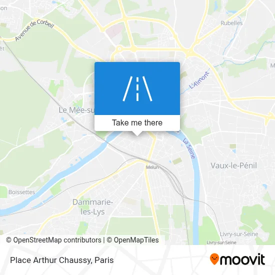 Place Arthur Chaussy map