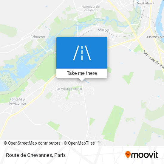 Route de Chevannes map