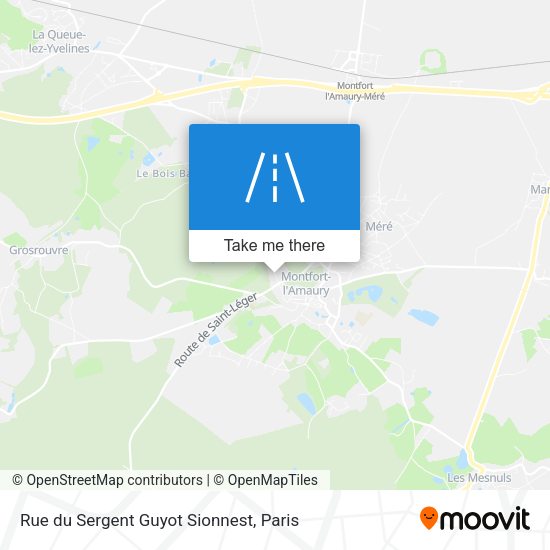 Rue du Sergent Guyot Sionnest map