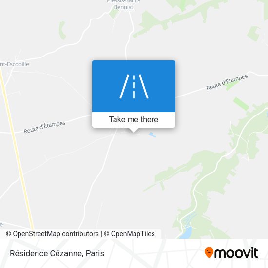 Résidence Cézanne map