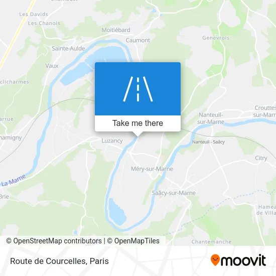 Route de Courcelles map