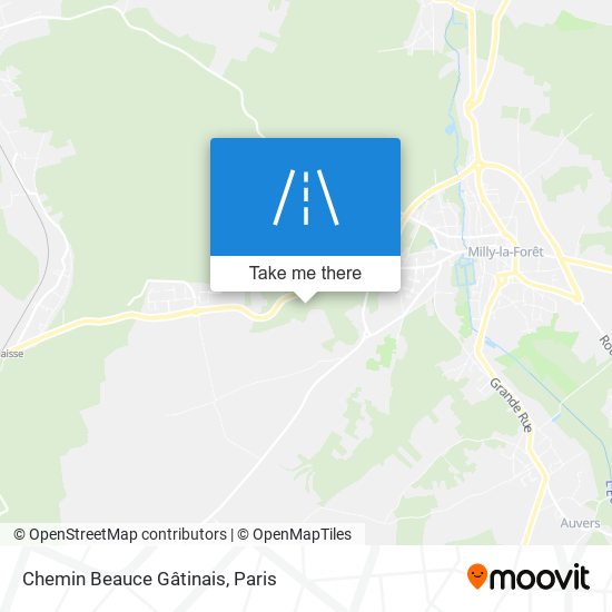 Chemin Beauce Gâtinais map
