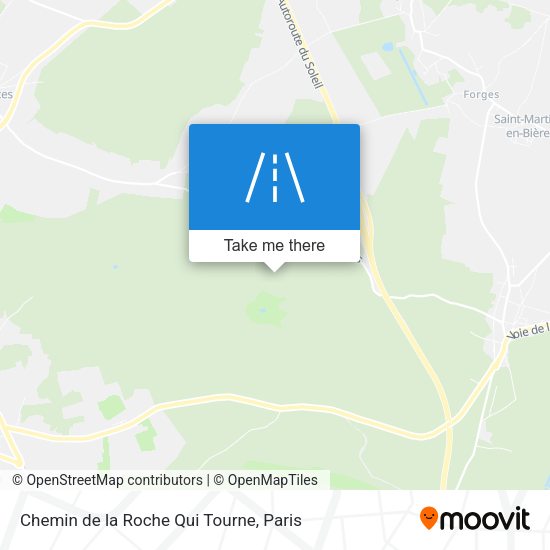 Chemin De La Roche Qui Tourne map