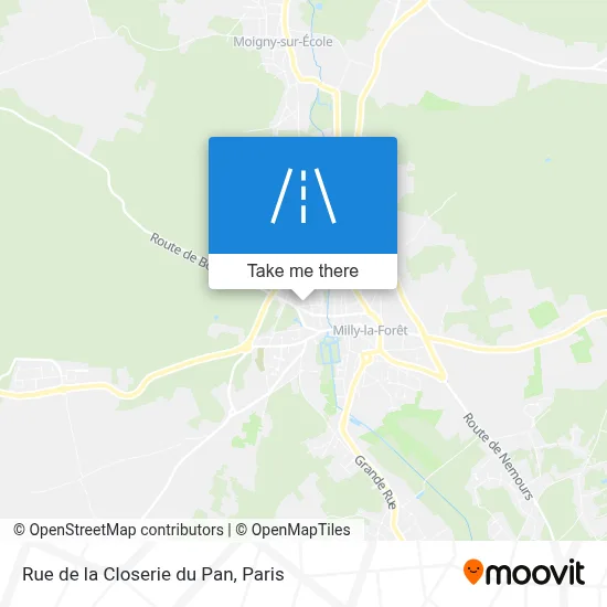 Rue de la Closerie du Pan map