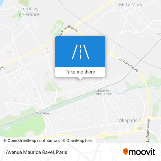Mapa Avenue Maurice Ravel