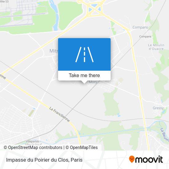 Impasse du Poirier du Clos map
