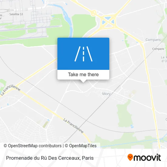 Promenade du Rû Des Cerceaux map