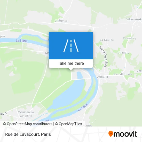 Rue de Lavacourt map