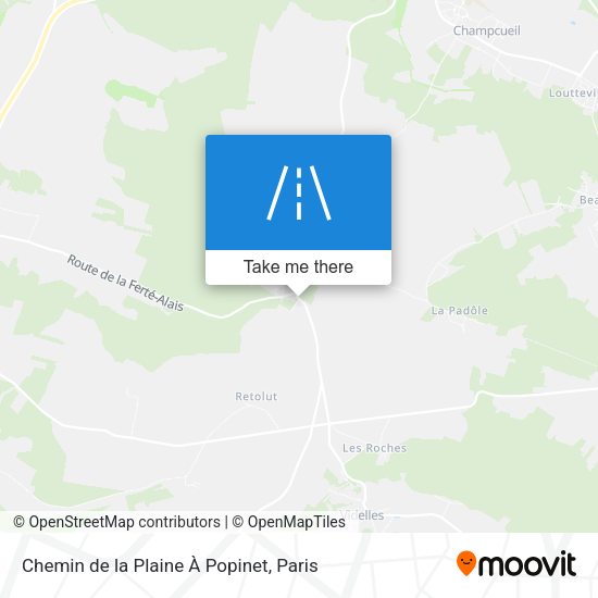 Chemin de la Plaine À Popinet map