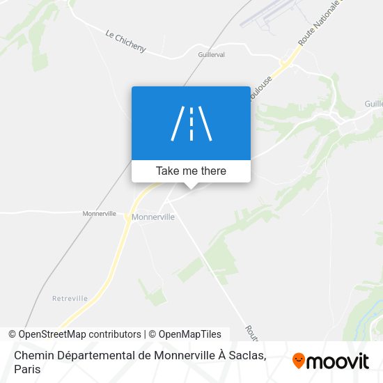 Chemin Départemental de Monnerville À Saclas map