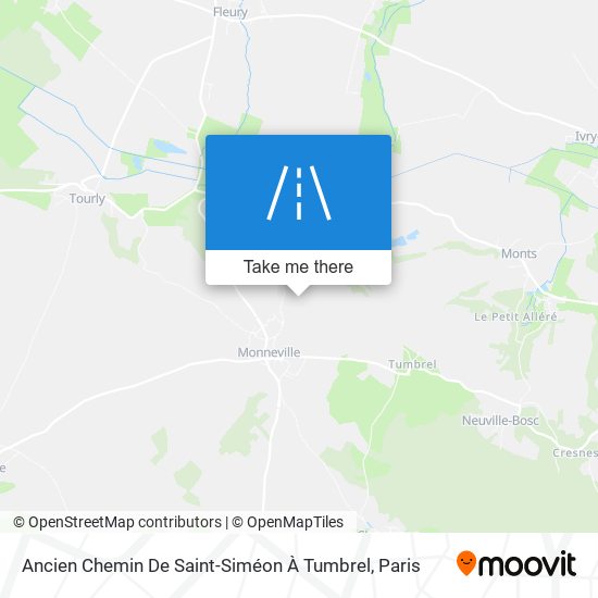 Ancien Chemin De Saint-Siméon À Tumbrel map
