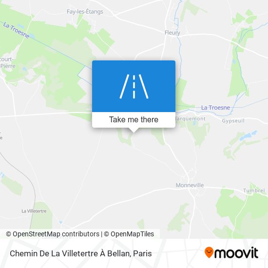 Chemin De La Villetertre À Bellan map