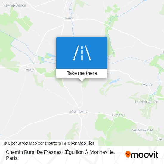 Chemin Rural De Fresnes-L'Éguillon À Monneville map