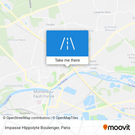 Impasse Hippolyte Boulenger map
