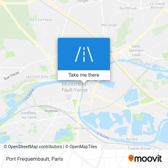Port Frequembault map