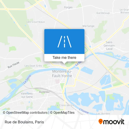 Rue de Boulains map