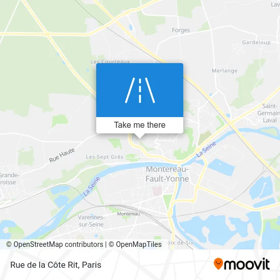 Rue de la Côte Rit map