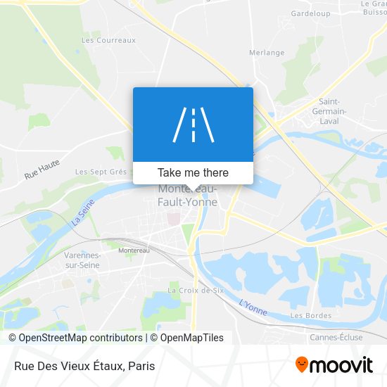 Rue Des Vieux Étaux map