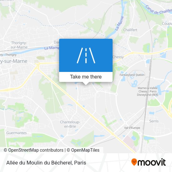 Allée du Moulin du Bécherel map