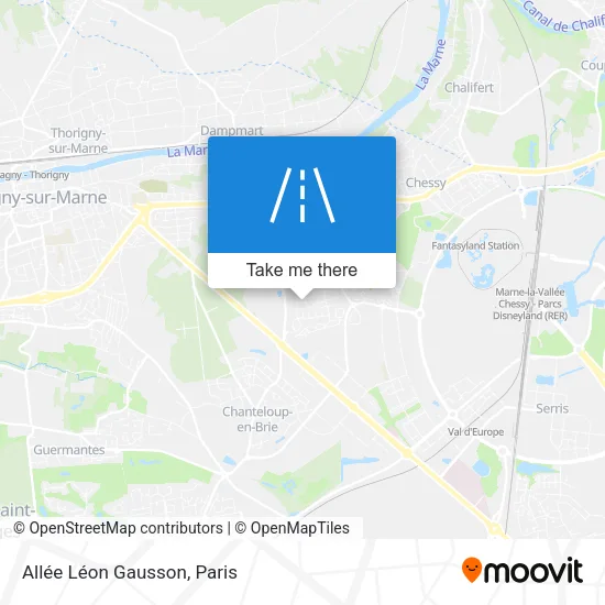Mapa Allée Léon Gausson