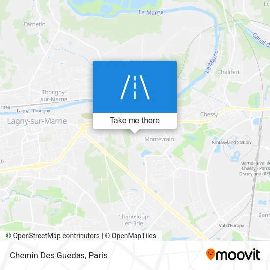 Chemin Des Guedas map