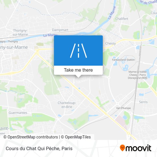 Cours du Chat Qui Pêche map