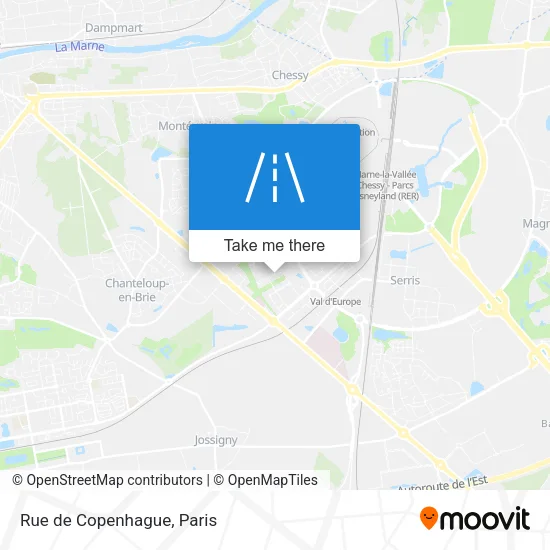 Rue de Copenhague map