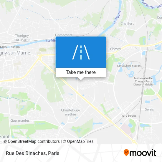 Rue Des Binaches map