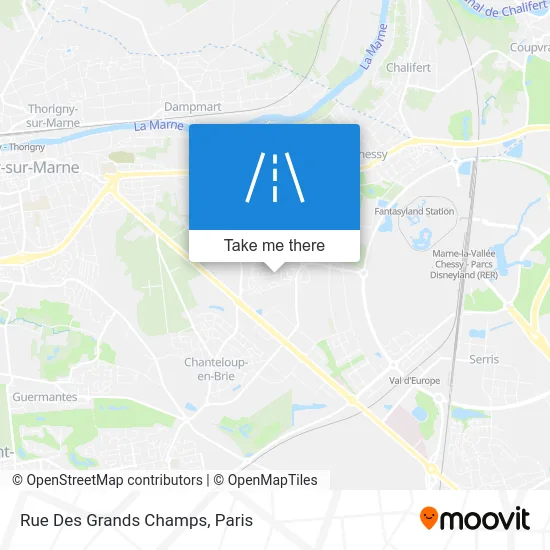 Rue Des Grands Champs map