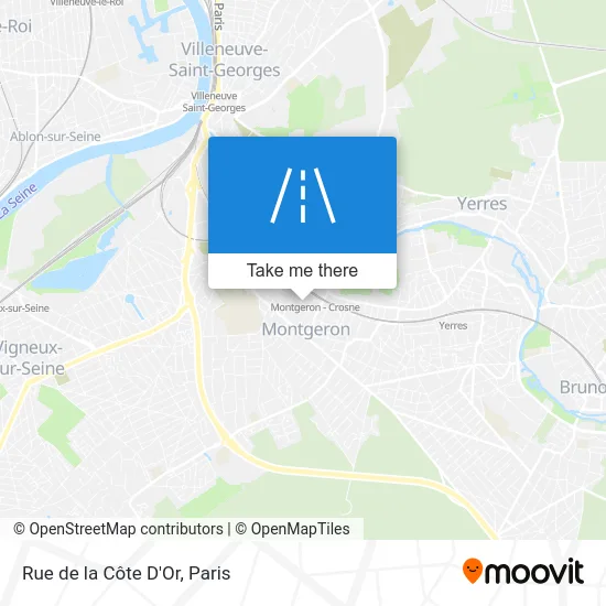 Rue de la Côte D'Or map