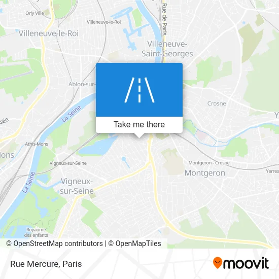 Rue Mercure map