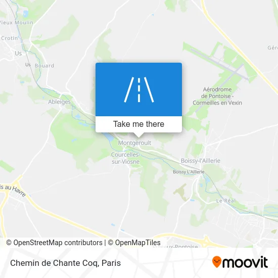 Chemin de Chante Coq map