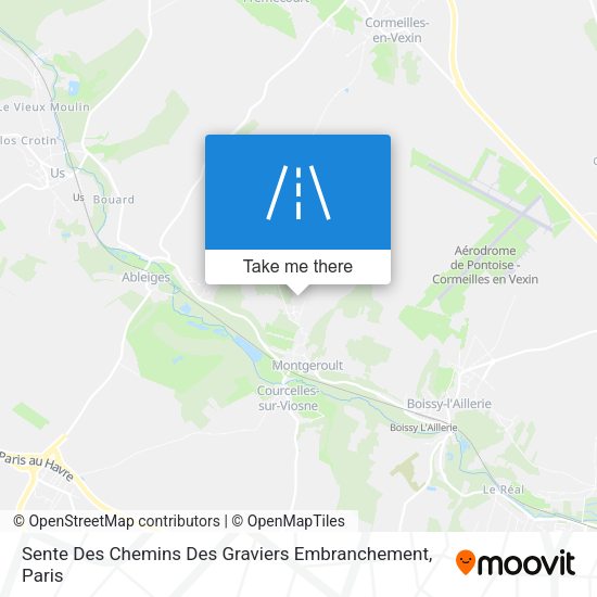Sente Des Chemins Des Graviers Embranchement map