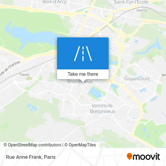 Rue Anne Frank map