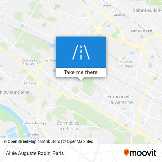 Mapa Allée Auguste Rodin