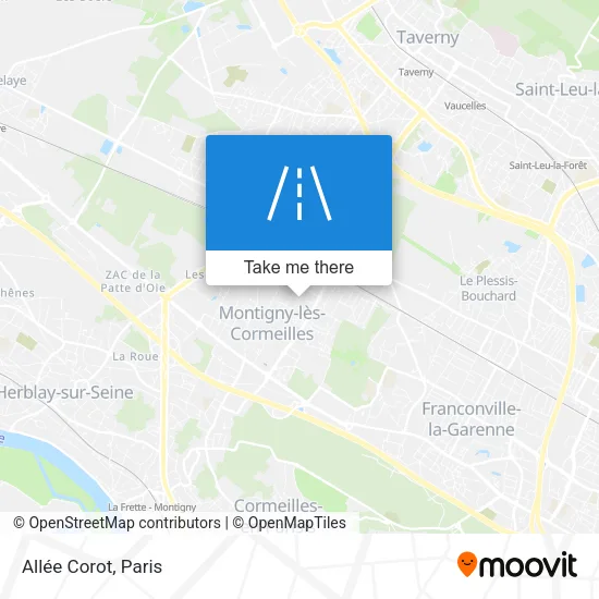 Allée Corot map