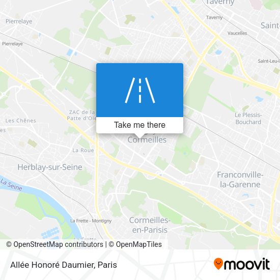 Allée Honoré Daumier map