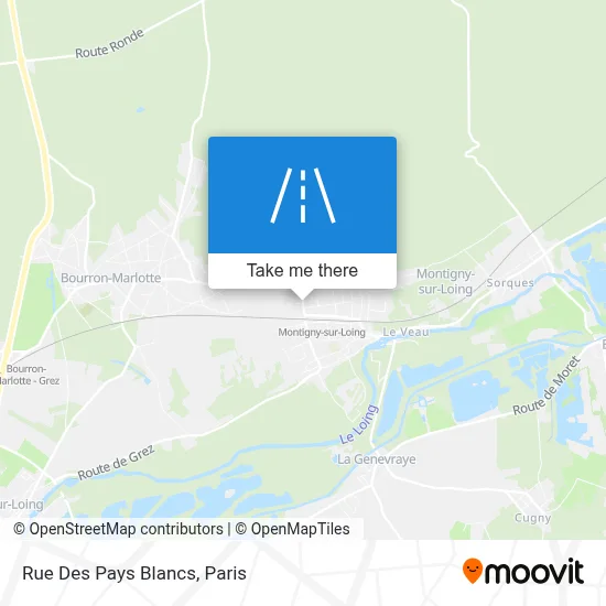 Rue Des Pays Blancs map