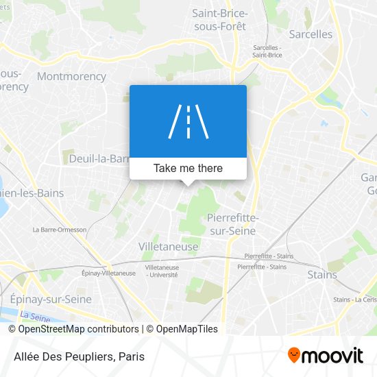 Allée Des Peupliers map