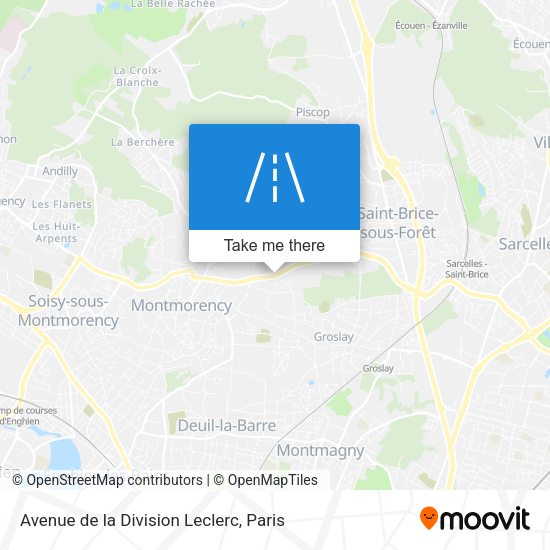 Avenue de la Division Leclerc map