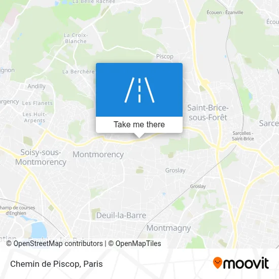 Chemin de Piscop map