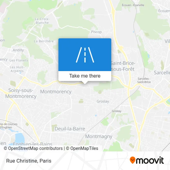 Rue Christine map