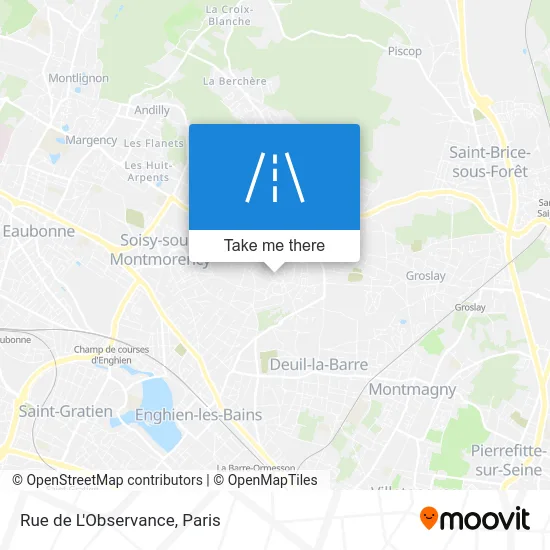 Rue de L'Observance map