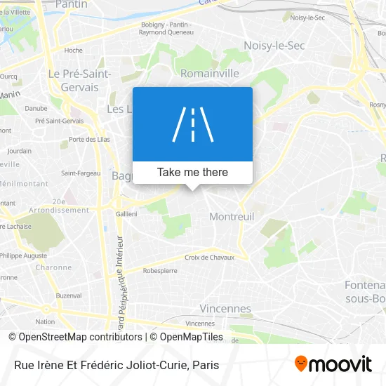Mapa Rue Irène Et Frédéric Joliot-Curie